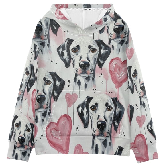 BZSMCE 202a3306 Print Hoodie Casual Pullover Sweatshirt With Kangaroo Pocket