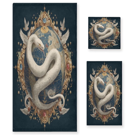 BZSMCE 3piece Bath Towel Sets Hand Bath Towels Fashion Honeycomb Pattern Printed Towel Sets