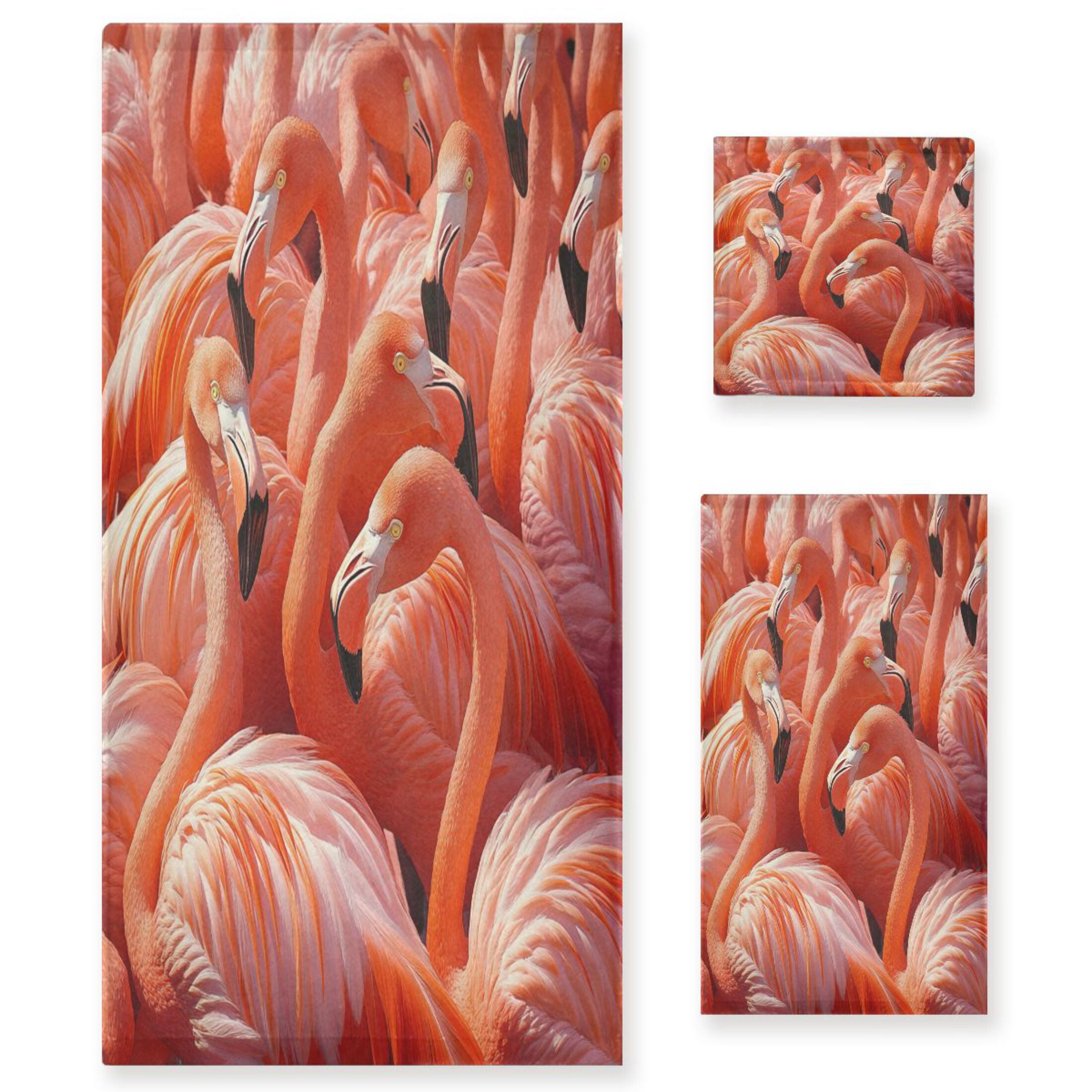 BZSMCE 3piece Bath Towel Sets Hand Bath Towels Fashion Pink Elegance Printed Towel Sets