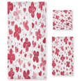 thumbnail image 1 of BZSMCE 3piece Bath Towel Sets Hand Bath Towels Fashion Poppy Symphony Printed Towel Sets, 1 of 8