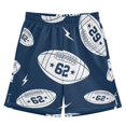 thumbnail image 1 of BZSMCE Adjustable Drawstring Casual Shorts With Blitz Rugby Pattern, 1 of 9