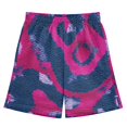 BZSMCE Adjustable Drawstring Casual Shorts With Dark Blue Python ...