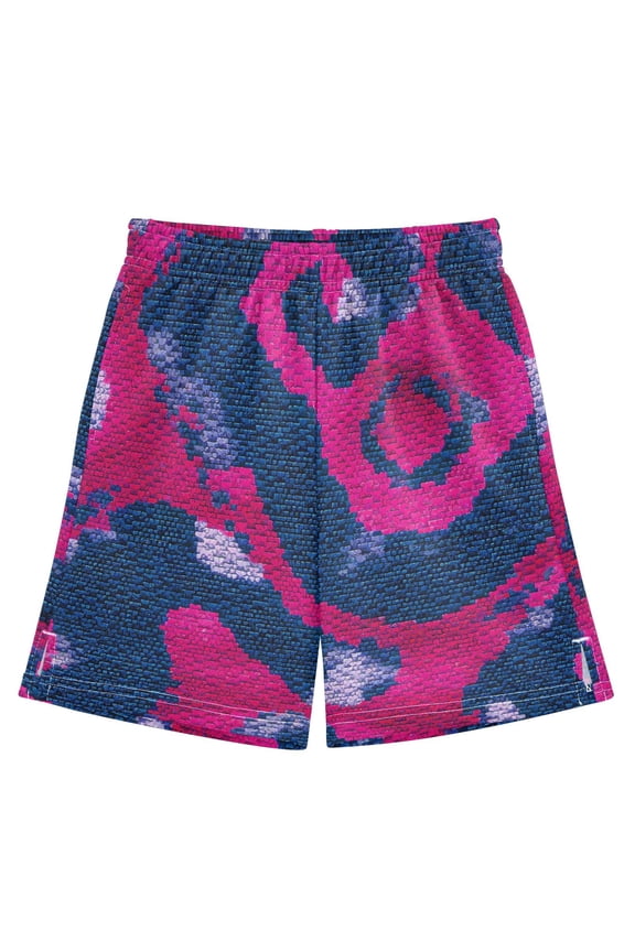 BZSMCE Adjustable Drawstring Casual Shorts With Dark Blue Python Pattern Pattern