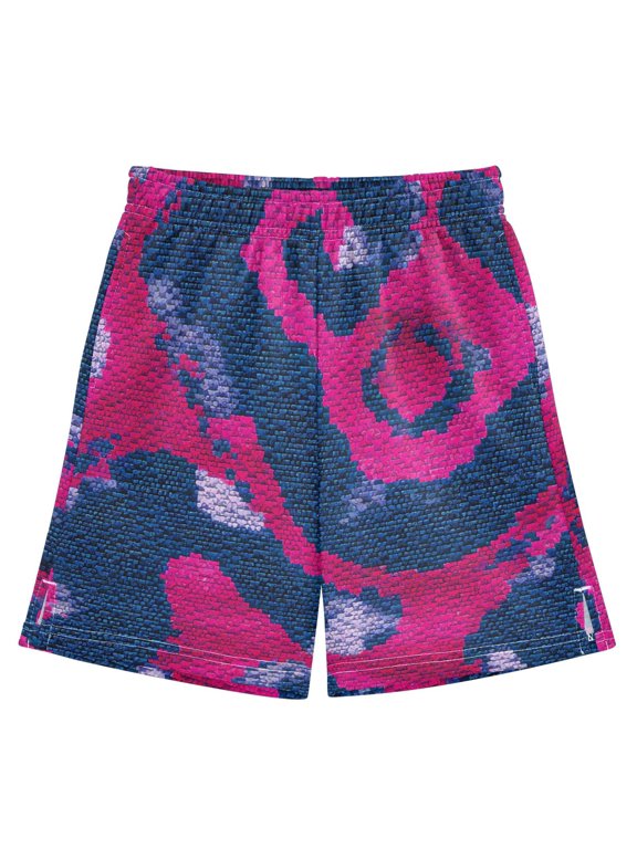 BZSMCE Adjustable Drawstring Casual Shorts With Dark Blue Python Pattern Pattern