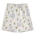 thumbnail image 1 of BZSMCE Adjustable Drawstring Casual Shorts With Rabbit Pattern Pattern, 1 of 9