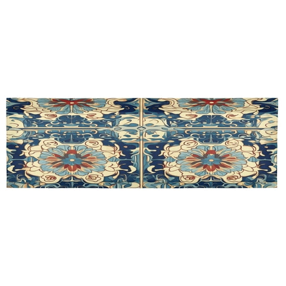 BZSMCE Alance Curtains Pattern Painting Design Modern Style Pattern Window Curtain Valance 52W" x 18L" for Kitchen Living Room Bedroom