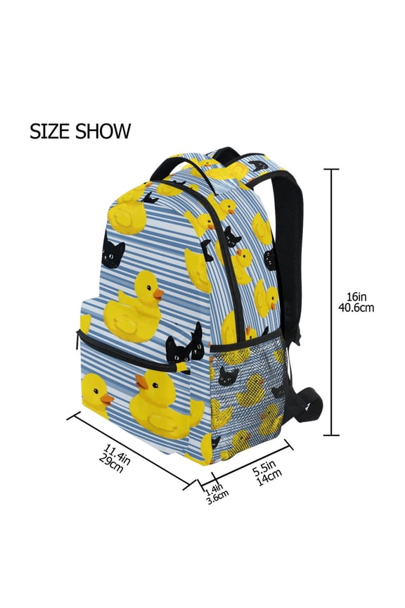 BZSMCE Backpack Schoolbag 15L/18L 2-SIZE Baby Duke Pattern Pattern Pattern For the Backbags