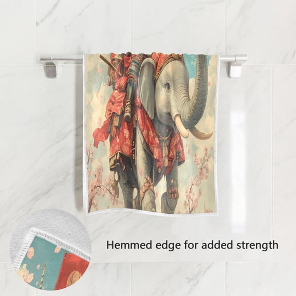 BZSMCE Bath Towel 30 X 15 in Soft Towel Cute Anime Knight Design Pattern
