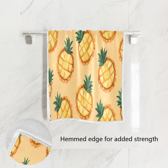 BZSMCE Bath Towel 30 X 15 in Soft Towel Design Pineapple Pattern Design Pattern
