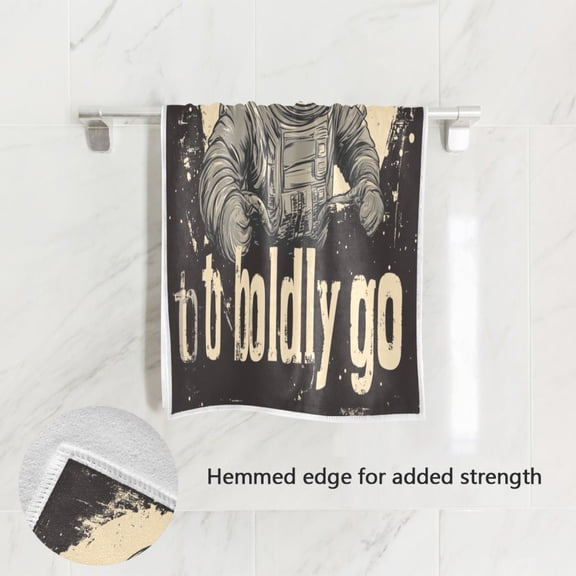 BZSMCE Bath Towel 30 X 15 in Soft Towel Space Monkey Printing Design Pattern