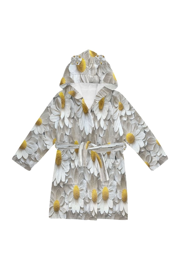 Bathrobes Belt Hooded Daisy Dreams Creative Pattern