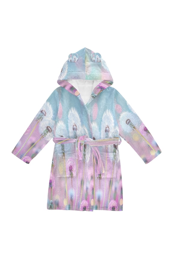 Bathrobes Belt Hooded Dandelion Dreams Creative Pattern