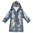 thumbnail image 1 of BZSMCE Bathrobes Belt Hooded Majestic Nebula Mane Creative Pattern, 1 of 8