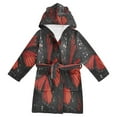 thumbnail image 1 of BZSMCE Bathrobes Belt Hooded Midnight Splendor Creative Pattern, 1 of 8