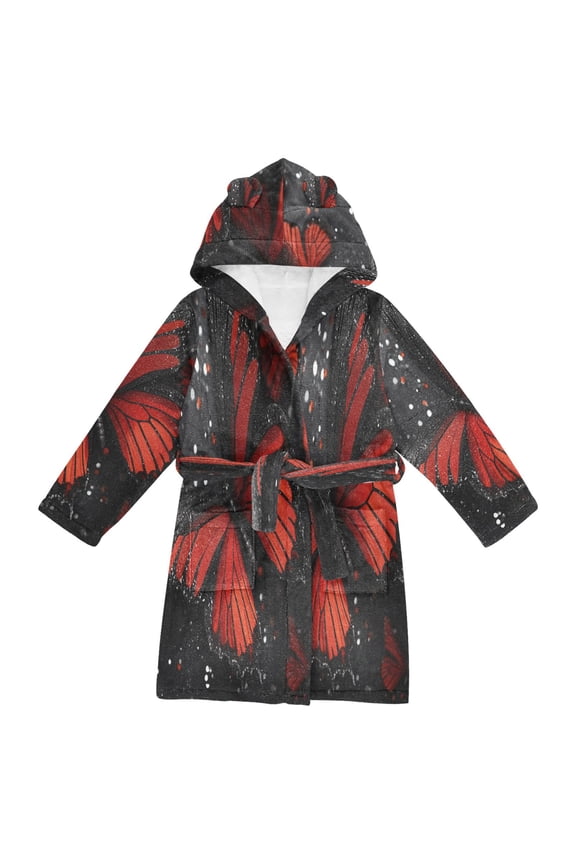 Bathrobes Belt Hooded Midnight Splendor Creative Pattern