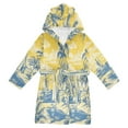 thumbnail image 1 of BZSMCE Bathrobes Belt Hooded Sailing Into The Sunset Creative Pattern, 1 of 8