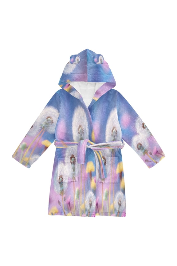 Bathrobes Belt Hooded Whispers Of Wonder Creative Pattern