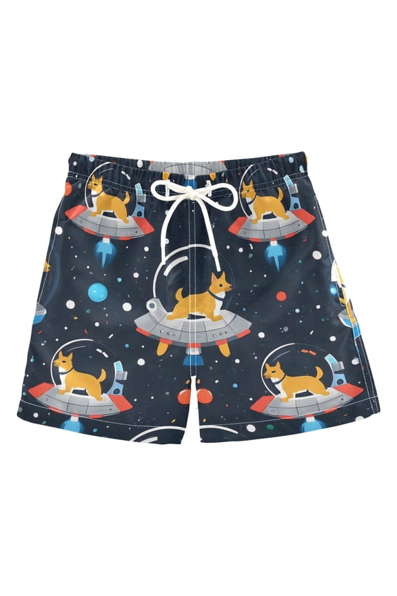 BZSMCE Beach Shorts Trunks Quick Dry Short Aerospace Chinese Dog Pattern Of Printed