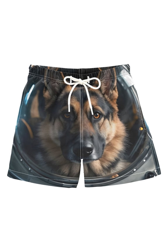 BZSMCE Beach Shorts Trunks Quick Dry Short Aerospace German Shepherd Of Printed