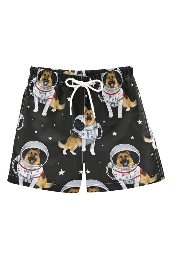 BZSMCE Beach Shorts Trunks Quick Dry Short Aerospace German Shepherd Pattern Of Printed