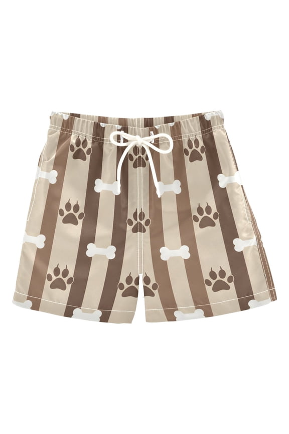 BZSMCE Beach Shorts Trunks Quick Dry Short Claw Bone Pattern Of Printed