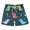 BZSMCE Beach Shorts Trunks Quick Dry Short Dinosaur Stars Pattern Of ...
