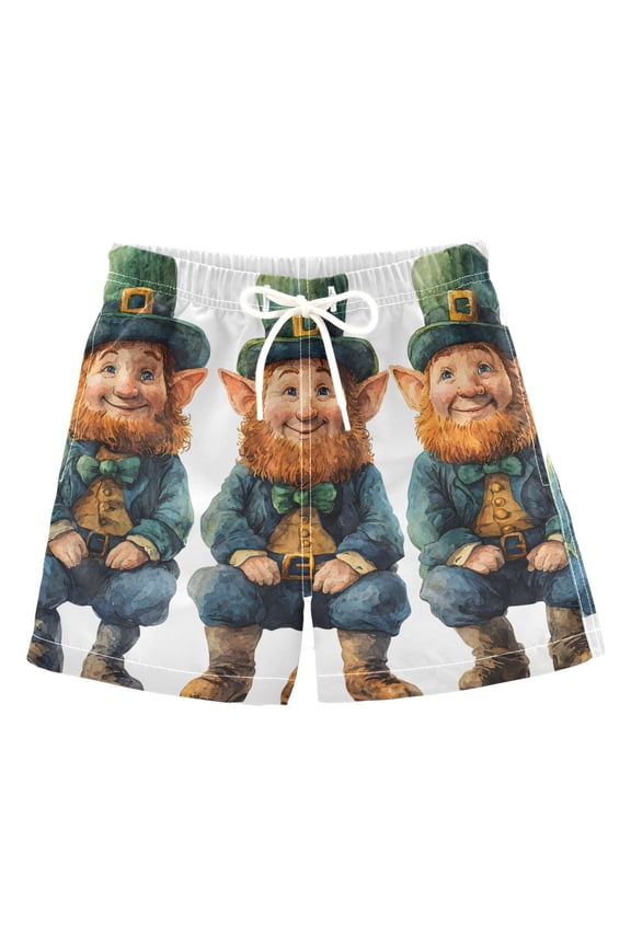 BZSMCE Beach Shorts Trunks Quick Dry Short Elf Of Printed