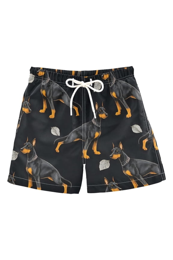 BZSMCE Beach Shorts Trunks Quick Dry Short German Shepherd Pattern Of Printed