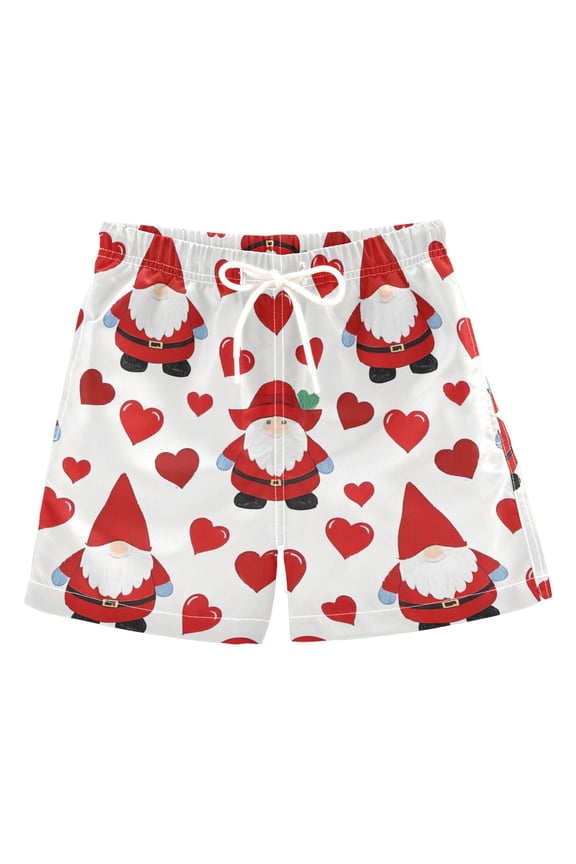 BZSMCE Beach Shorts Trunks Quick Dry Short Gnomes Pattern Of Printed
