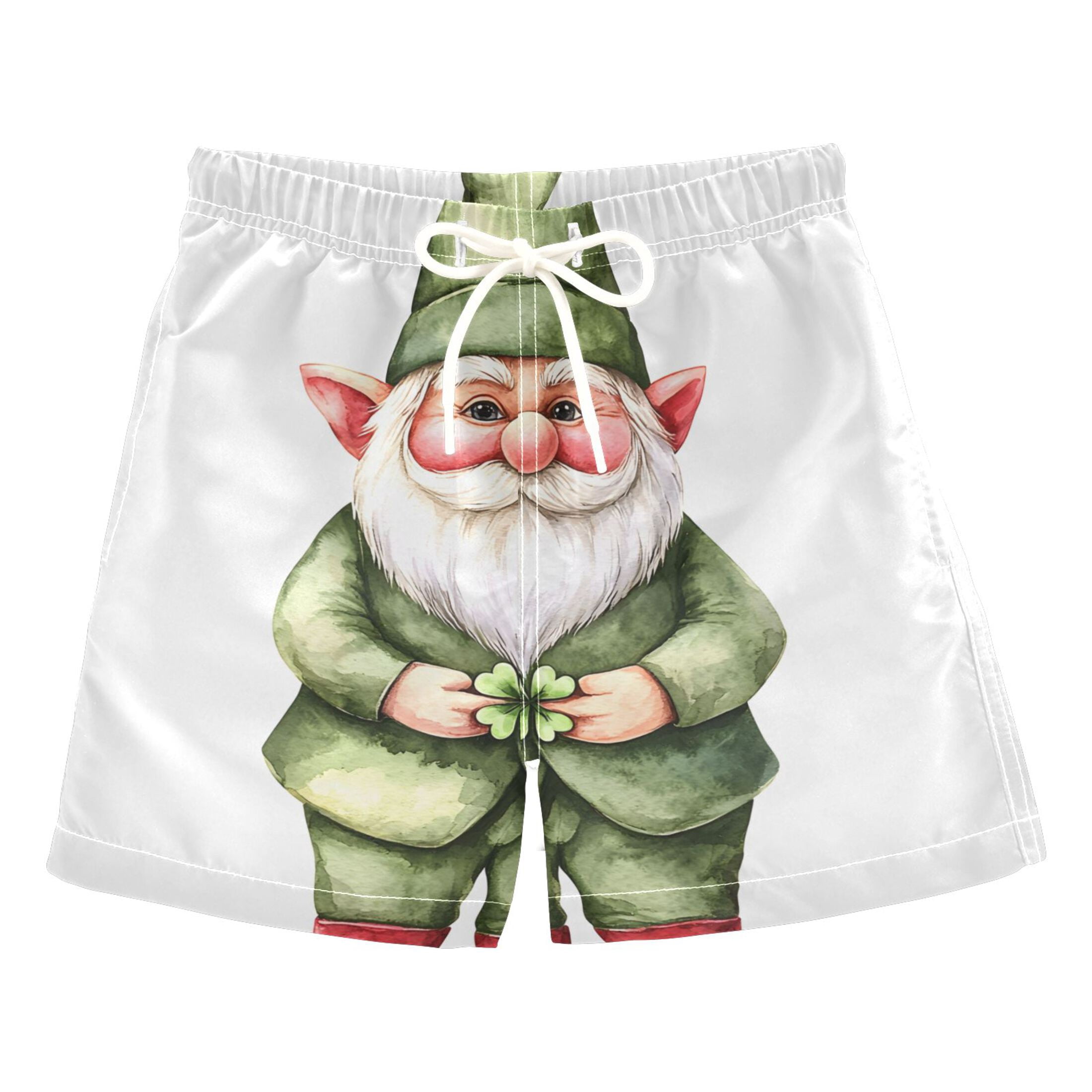 BZSMCE Beach Shorts Trunks Quick Dry Short Pattern Dwarf Green Pattern ...