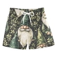 BZSMCE Beach Shorts Trunks Quick Dry Short Pattern Leaves Tile Dwarf ...