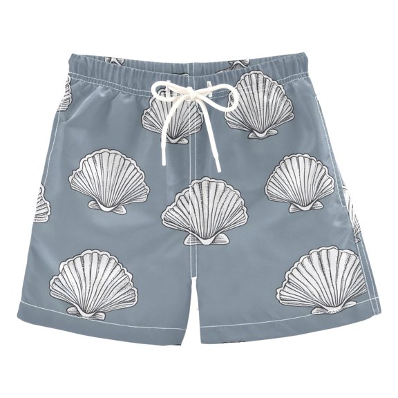 BZSMCE Beach Shorts Trunks Quick Dry Short Shells Pattern Of Printed