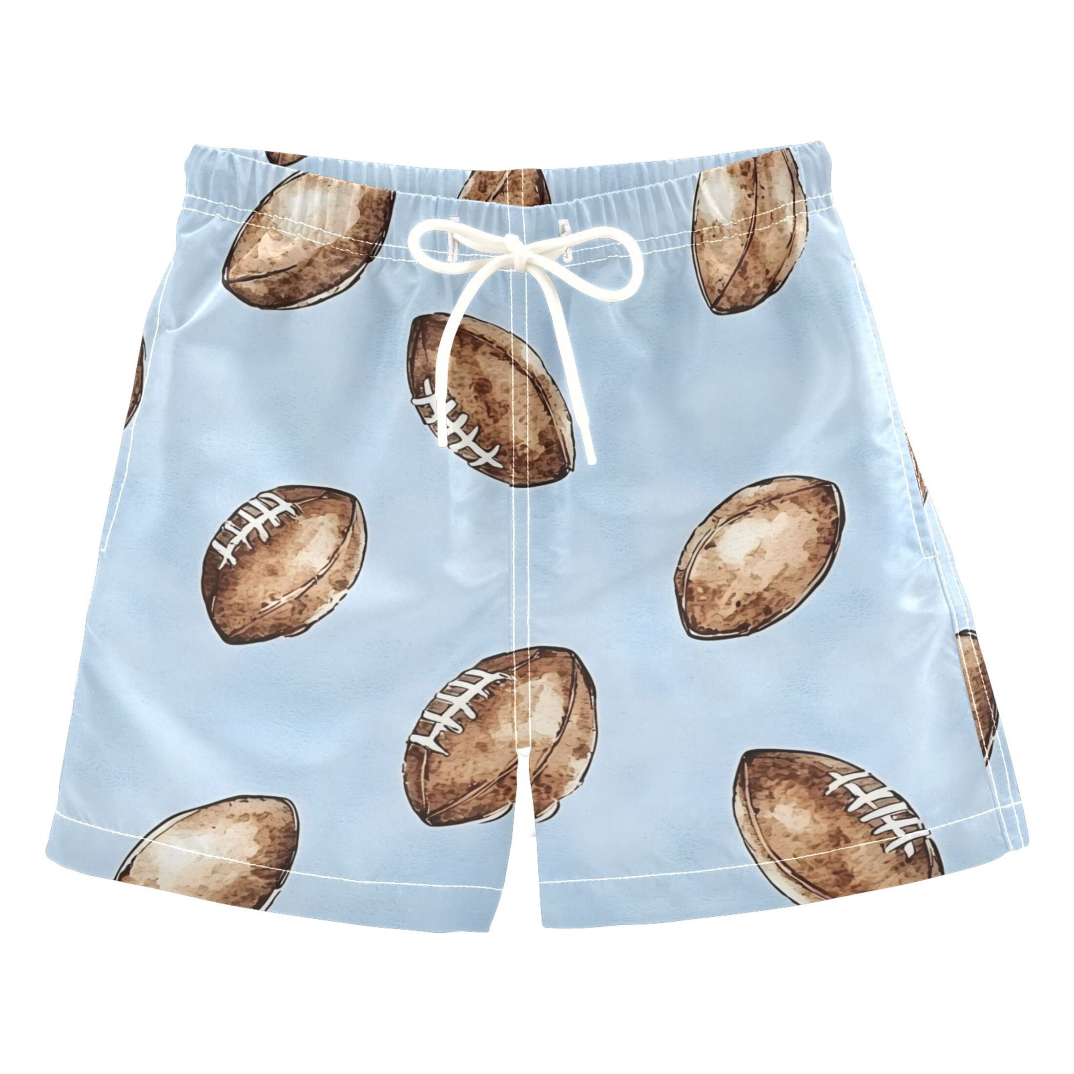 Bzsmce Beach Shorts Trunks Quick Dry Short Tile Blue Rugby Tile Pattern