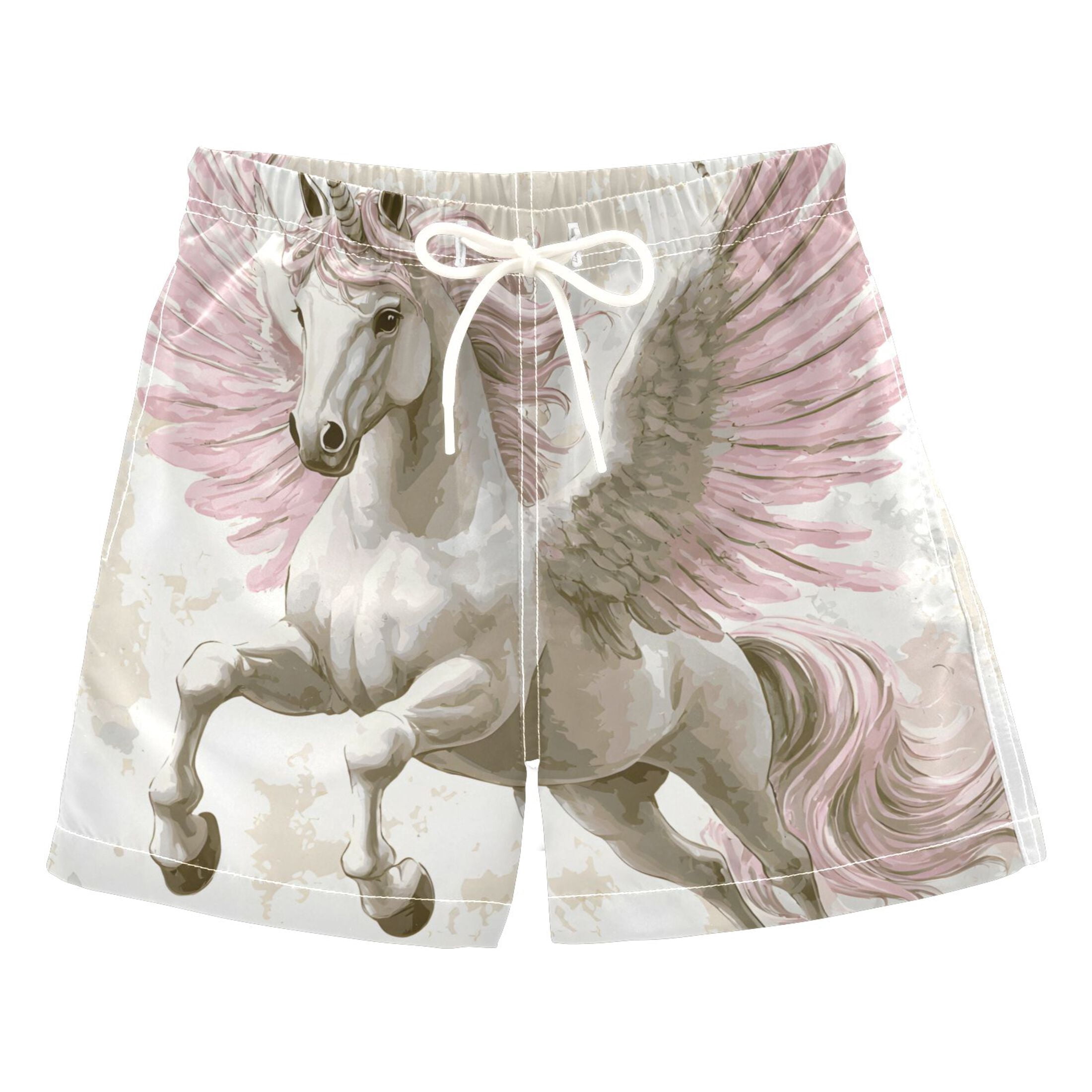 BZSMCE Beach Shorts Trunks Quick Dry Short Unicorn Pattern (12) Of ...