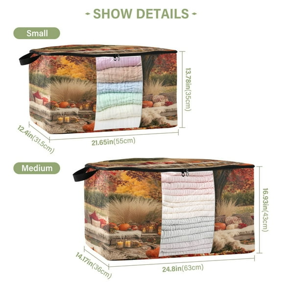 BZSMCE Under Bed Storage Bags With Reinforced Handles Ffyy3_a_cozy_autumn_garden_with_colorful_leaves_pampas_grass_an_ba3d8cca-af19-483f-bb44-820439aee31a Underbed Storage