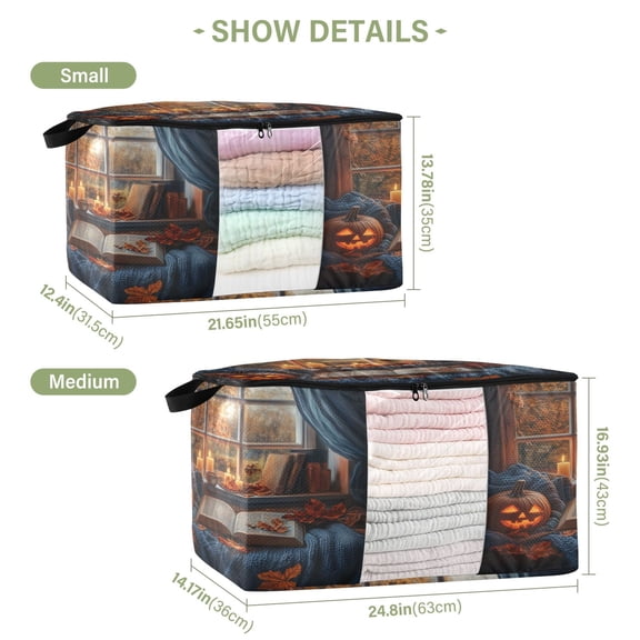 BZSMCE Under Bed Storage Bags With Reinforced Handles Ffyy3_a_cozy_autumn_scene_with_an_open_book_pumpkin_and_leaves__6fc384bd-4a5f-4c6c-886f-065a6defeaff Underbed Storage