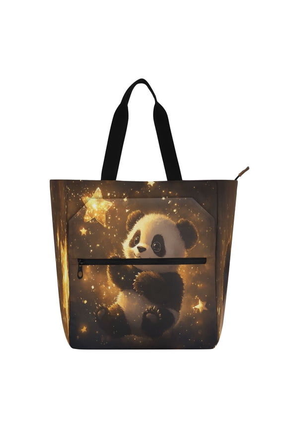 BZSMCE Book Tote Bag Casual Style Creatively Adorable Star Chaser Printed