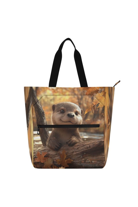 BZSMCE Book Tote Bag Casual Style Creatively Cute Wilderness Explorer Printed