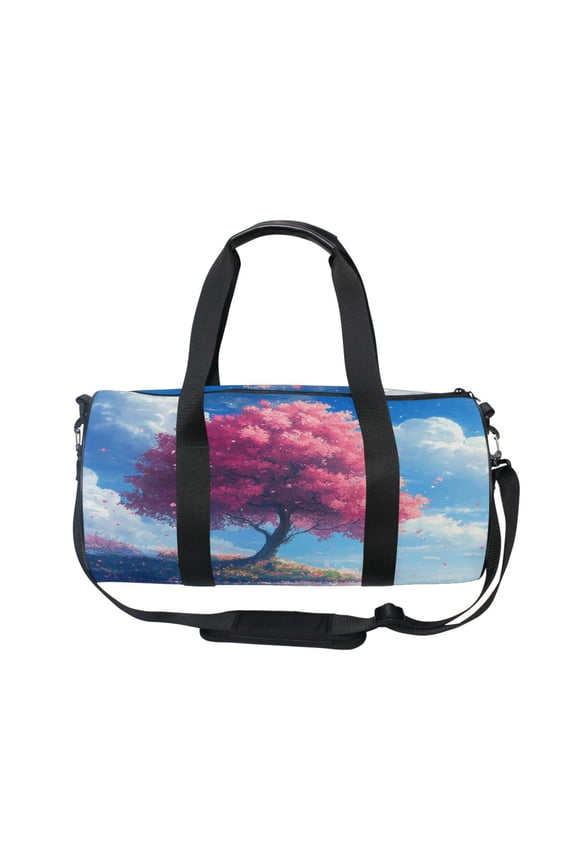 Bucket Sports Bag Creative Cherry Blossom Serenity Pattern Casual Simple Bag
