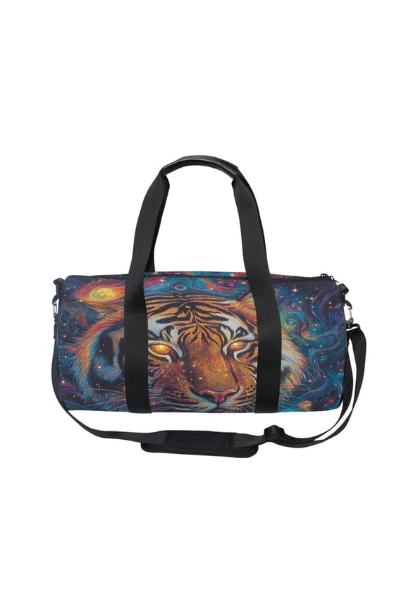 Bucket Sports Bag Creative Cosmic Tigers Pattern Casual Simple Bag