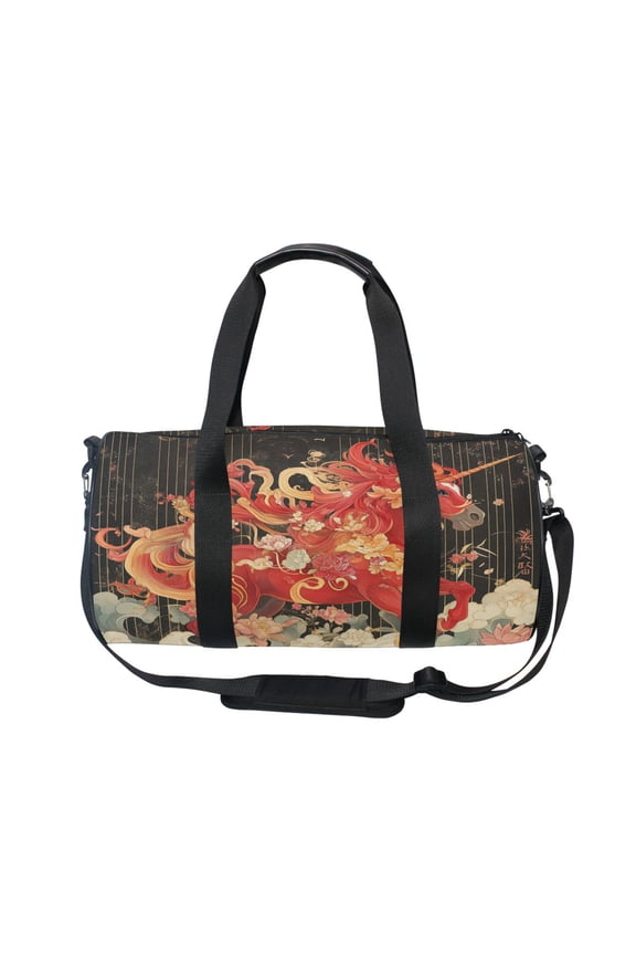 Bucket Sports Bag Creative Floral Majesty Pattern Casual Simple Bag