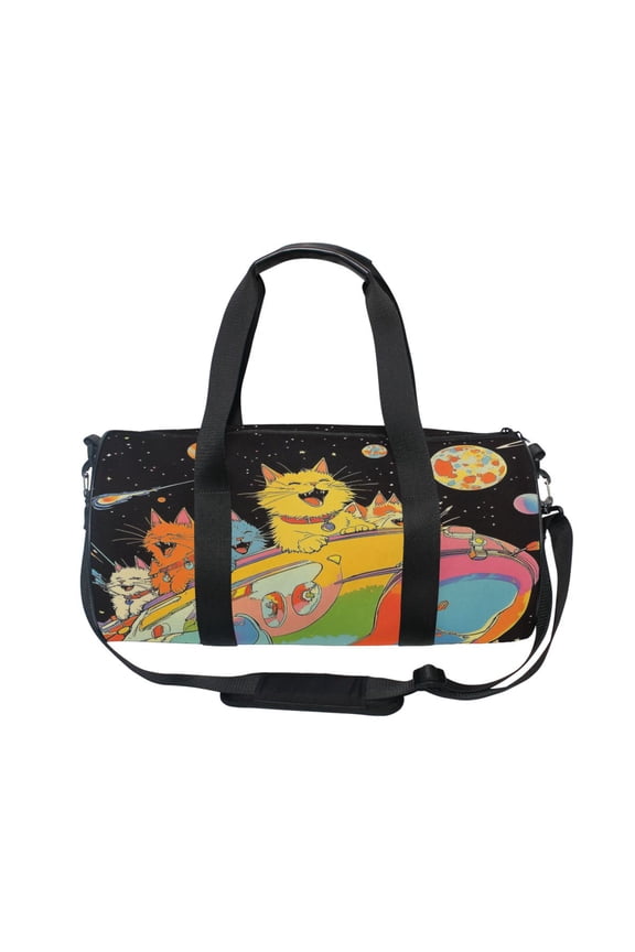 Bucket Sports Bag Creative Worldly Whiskers Pattern Casual Simple Bag