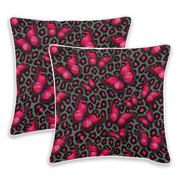 BZSMCE Butterfly Throw Pillow Covers Set of 2 Decorative Pillow Cases Covers for Sofa Bed Living Room