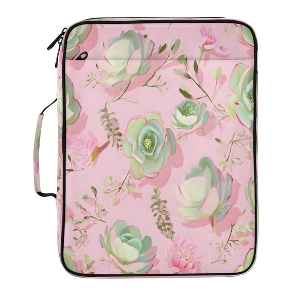 BZSMCE Cactus Pattern Pattern Water-Resistant Filing Folder Binder Organizer Keeper 1.2 Inch 3-Ring 7-Pocket Expanding File