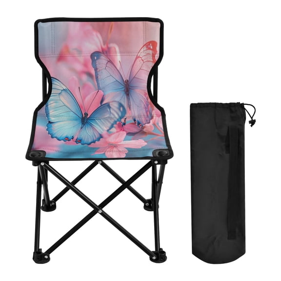 BZSMCE Camping Chairs Modern Azure Elegance Pattern Folding chair