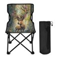 thumbnail image 1 of BZSMCE Camping Chairs Modern Blooming Antlers Of Nature Pattern Folding chair, 1 of 8