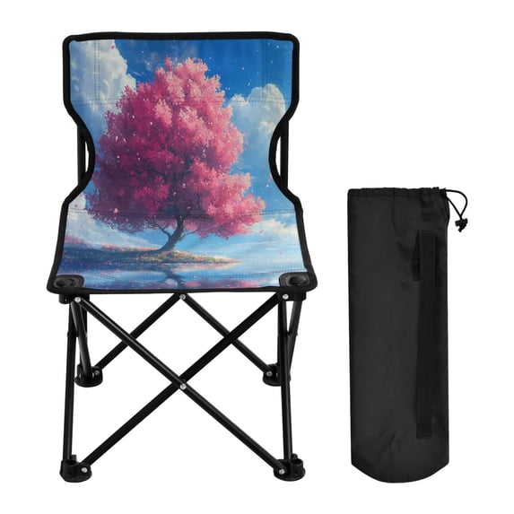 BZSMCE Camping Chairs Modern Cherry Blossom Serenity Pattern Folding chair