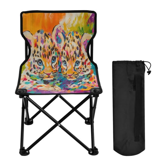 BZSMCE Camping Chairs Modern Enchanted Sunflower Roses Pattern Folding chair