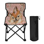 BZSMCE Camping Chairs Modern Fawn Romance Pattern Folding chair