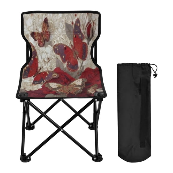 BZSMCE Camping Chairs Modern Folding chair In Butterfly Cluster Pattern